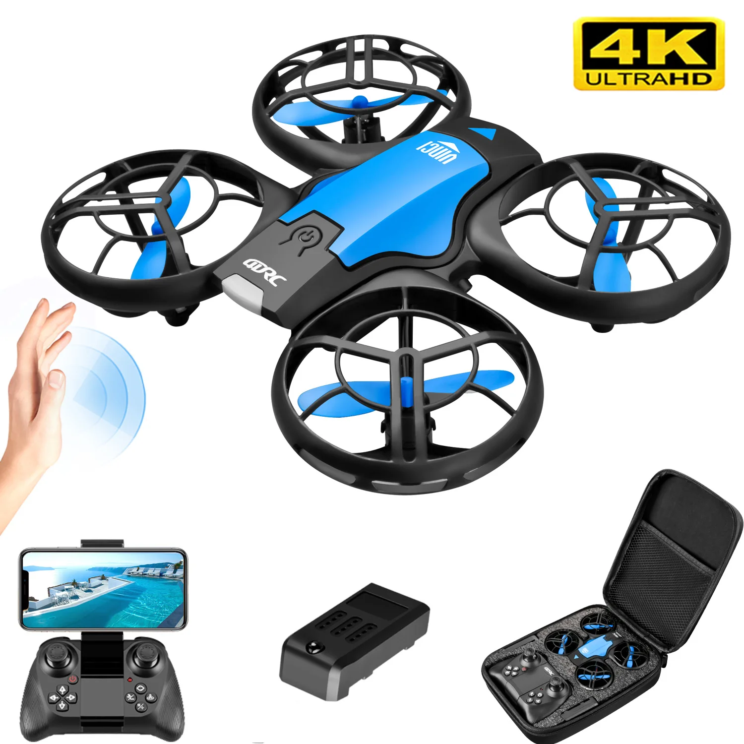 Drone Battery Box - Nuovo Mini Drone V8 con Telecamera