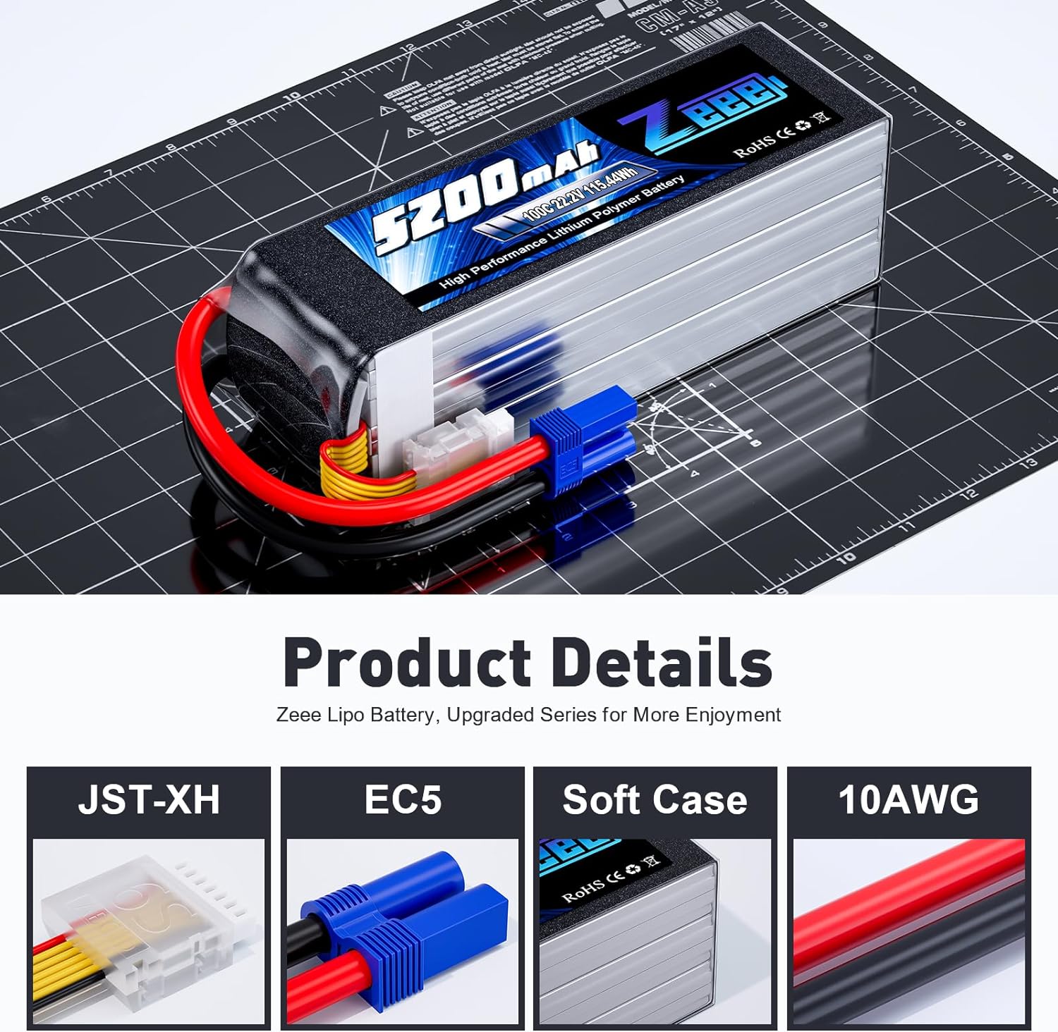 Zeee 6S 5200mAh Lipo batteria  - Drone Battery 6S recensione e prezzo